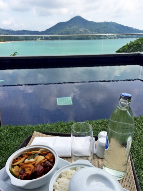 Lunch on my private pool at Novotel Kamala Beach - Phuket